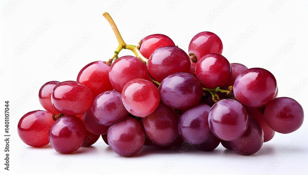 red grapes isolated on a white background red grapes isolated on a white background