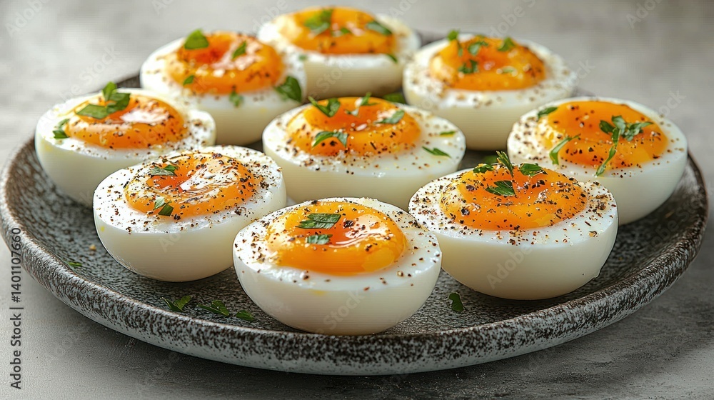 Delicious Boiled Eggs with Herbs and Spices Delicious Boiled Eggs with Herbs and Spices