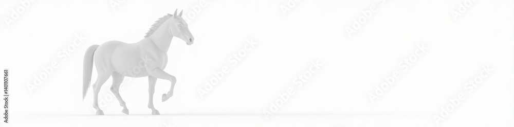 Horse standing on white background , #horse, #background