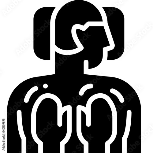 massage solid icon