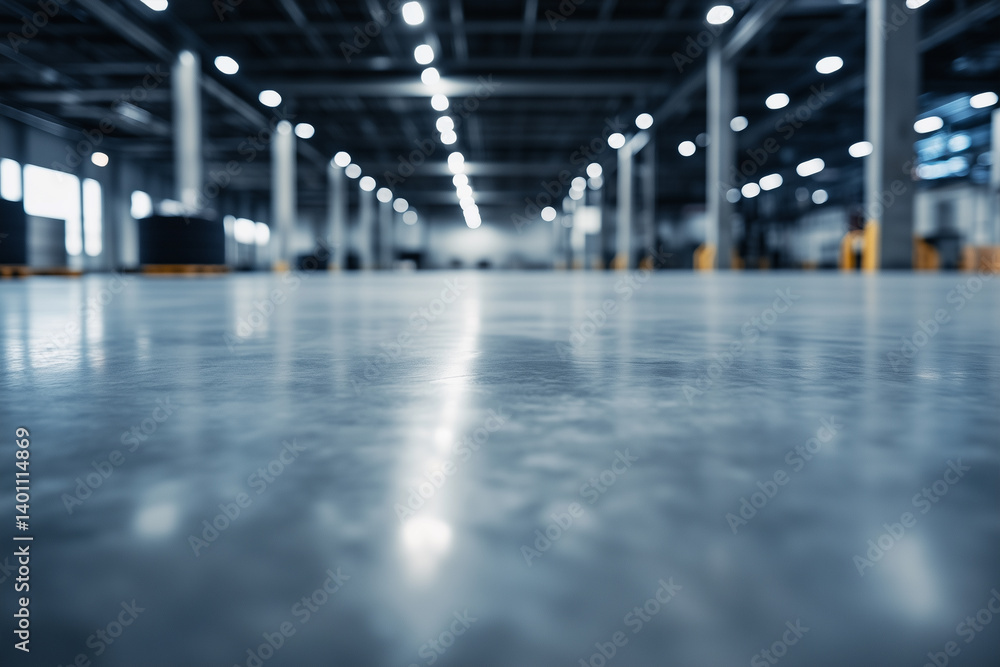 Spacious and Empty Interior of a Warehouse with High Ceilings and Industrial Architecture Spacious and Empty Interior of a Warehouse with High Ceilings and Industrial Architecture
