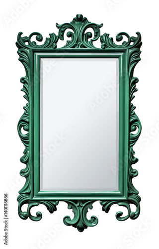 vintage frame on white background