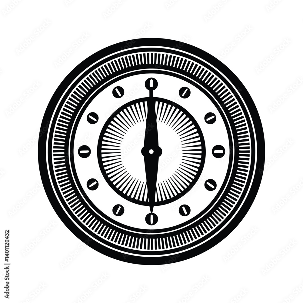 Countdown timer icon silhouette vector with white background Countdown timer icon silhouette vector with white background