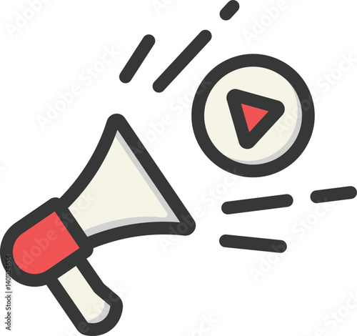 Movie Director Filled Line Icon