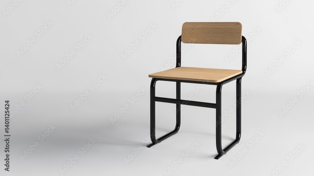 Fototapeta premium Lightweight Compact Student Desk Chair Design
