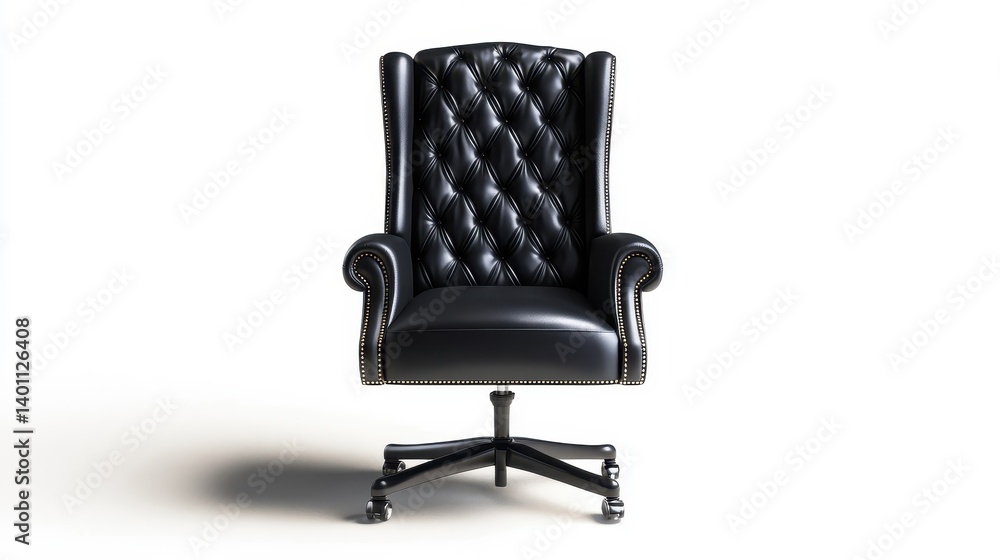 Fototapeta premium Luxury High Back Executive Chair in Leather