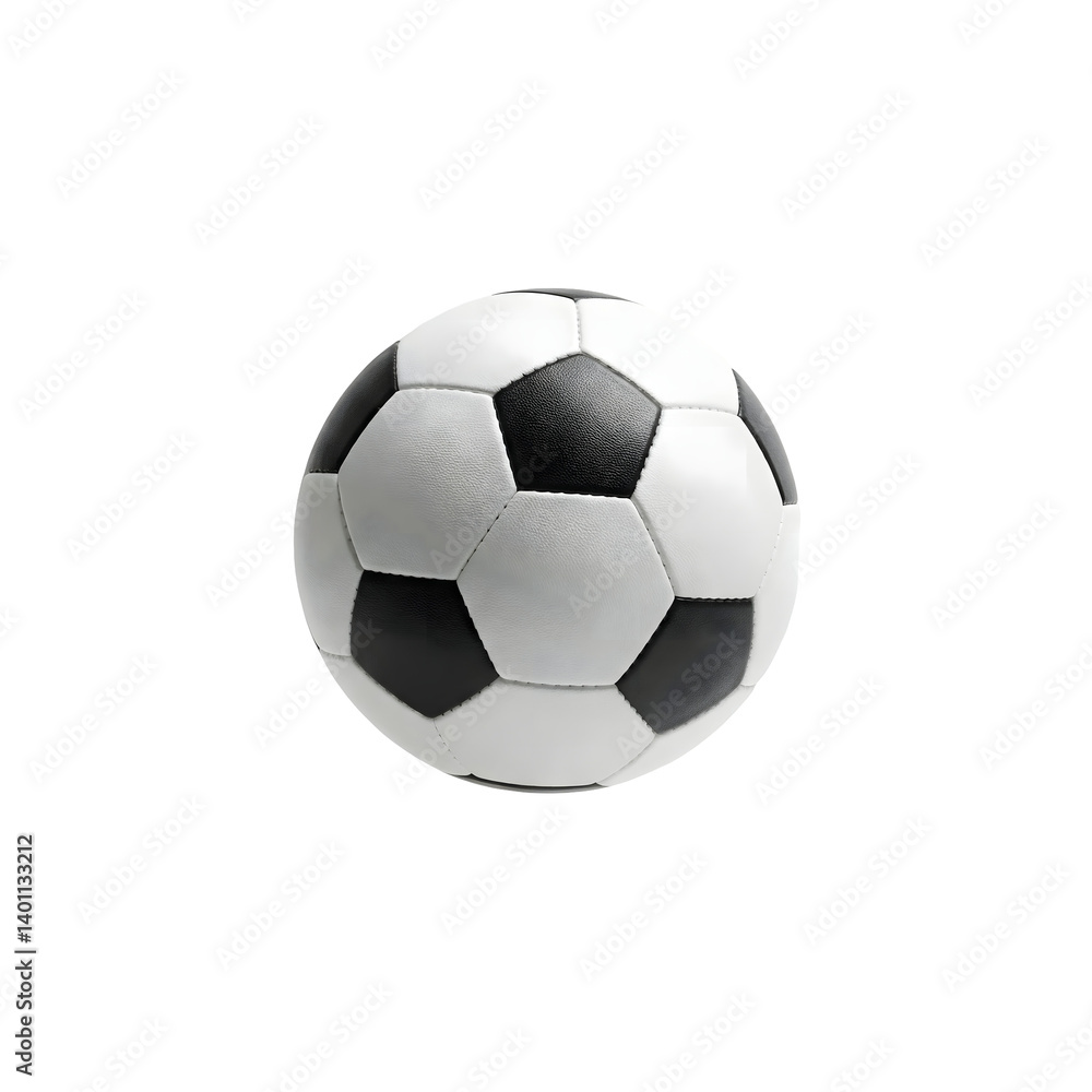 Obraz premium soccer ball on solid white background