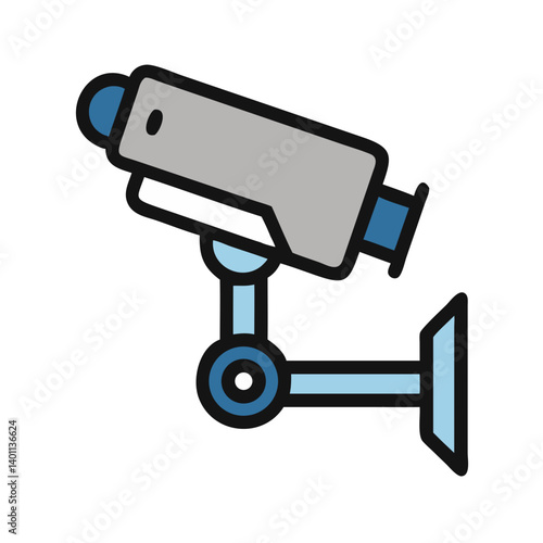 Security Camera for Surveillance Icon Design