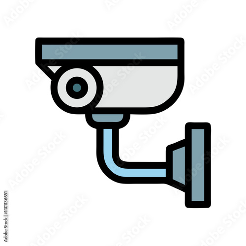 Security Camera for Surveillance Icon Design