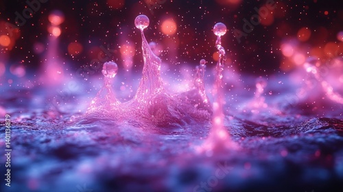 Vibrant Splashing Liquid