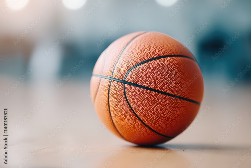 close-up photo of basketball lying on wooden gym floor with dramatic lighting and ample copy space close-up photo of basketball lying on wooden gym floor with dramatic lighting and ample copy space
