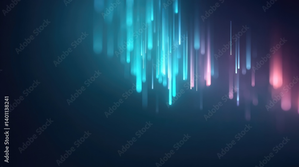 floating digital pixels in dark space glowing in bright cyan and magenta hues creating futuristic data stream effect floating digital pixels in dark space glowing in bright cyan and magenta hues creating futuristic data stream effect