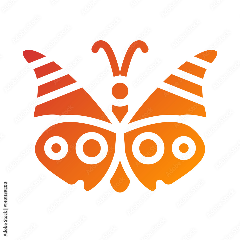Obraz premium Vector Design Butterfly Icon Style