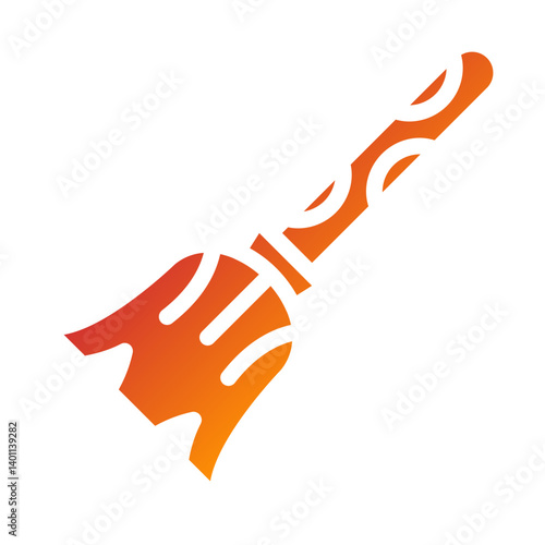 Vector Design Broomstick Icon Style
