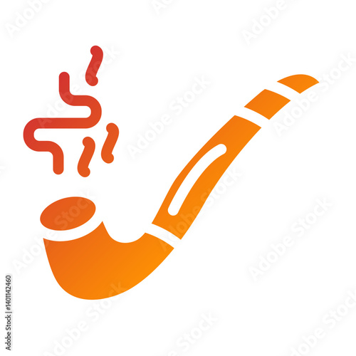 Vector Design Smoking Pipe Icon Style