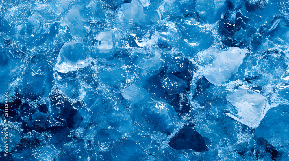 Obraz premium un fondo con textura de agua en movimiento con oleaje abstracto pintura de movimiento del agua brillante color azul en la superficie