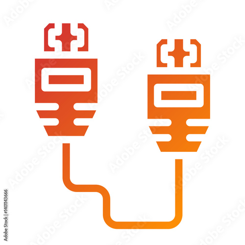 Vector Design Hdmi Cable Icon Style