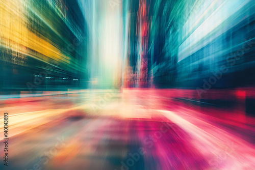 Abstract technology background with glowing lines creating futuristic perspective
