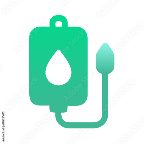 Blood Donation Icon Representing Health and Generosity  