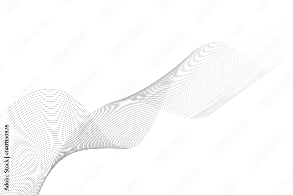 Fototapeta premium The grey line on white background. Minimal design, Cover design template, business flyer layout.