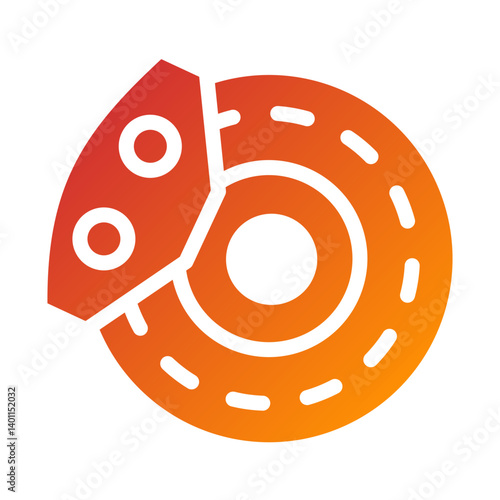 Brake Disc Icon Style