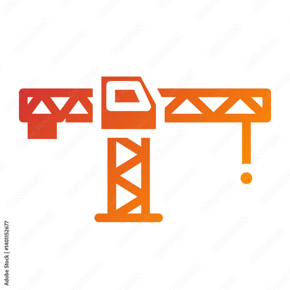 Tower Crane Icon Style Tower Crane Icon Style