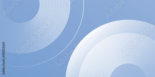 Modern background blue with circle elements. Digital technology abstract simple modern backgound