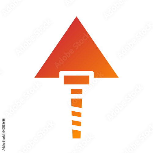 Plastering Trowel Icon Style