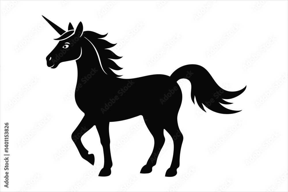 unicorn silhouette vector unicorn silhouette vector