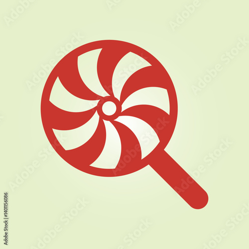 Lollipop trendy icon luxurious abstract vector illustration colorful artwork lovely design