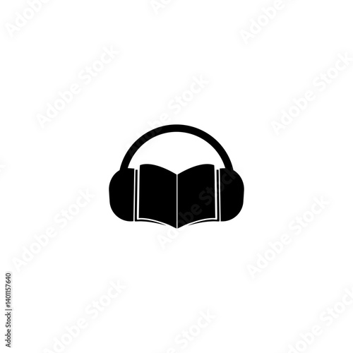 Audio guide icon isolated on white background