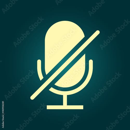 Mute trendy icon majestic abstract vector illustration colorful artwork lovely design