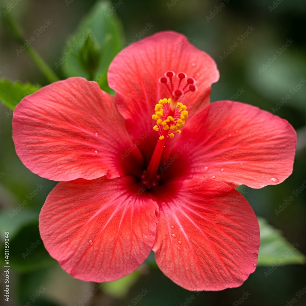 Fototapeta premium red hibiscus flower
