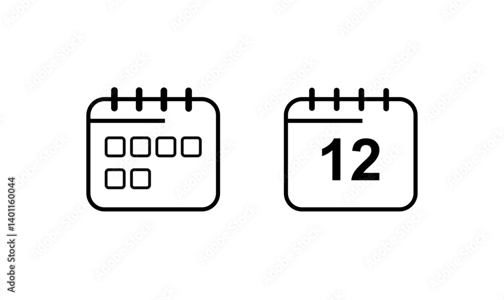 365 Calendar Icon Set | Daily Planner, Date, Schedule & Time Management Icons
365 Calendar Icon Set | Daily Planner, Date, Schedule & Time Management Icons