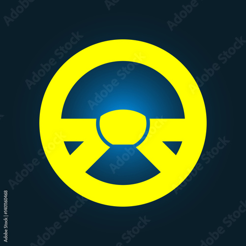 Steer trendy icon glorious abstract vector illustration colorful artwork lovely design