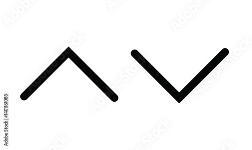 Up and Down Arrow Icon Set | Scroll, Direction, Download, Upload & Navigation Icons, up arrow, down arrow icon set for business and design