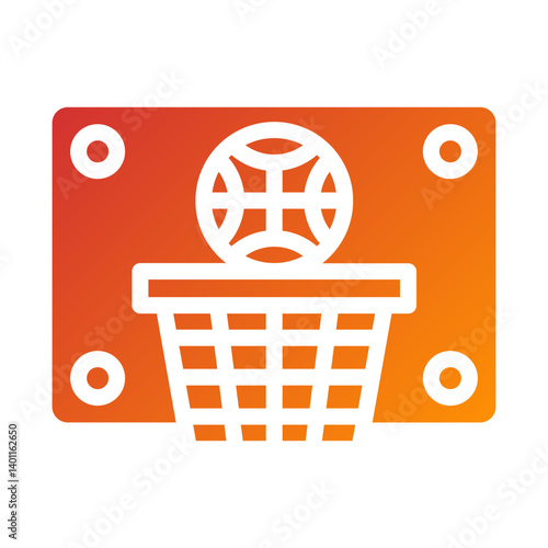 Basketball Hoop Icon Style
