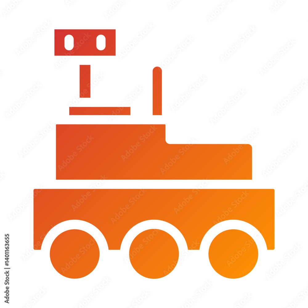 Mars Rover Icon Style Mars Rover Icon Style