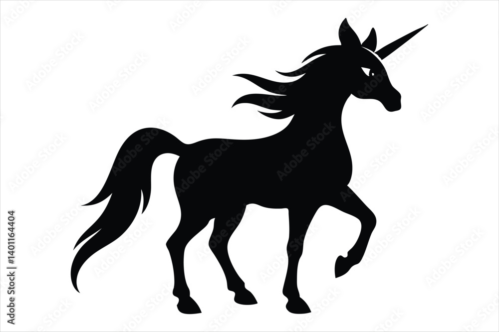 unicorn silhouette vector unicorn silhouette vector