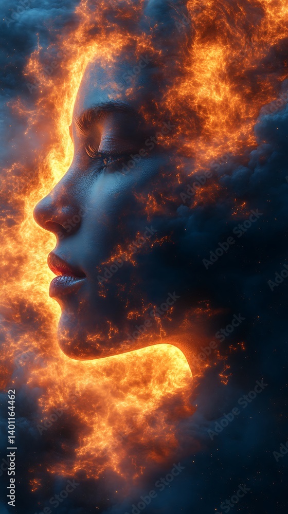 Dreamlike nebula expanding across the universe high resolution picture Dreamlike nebula expanding across the universe high resolution picture