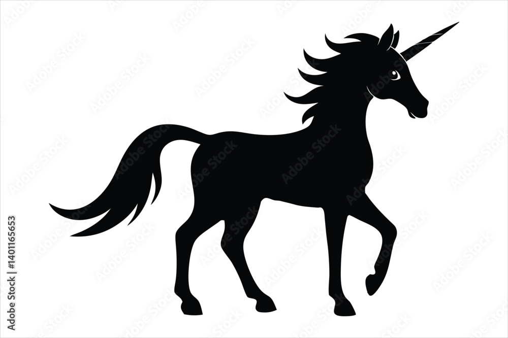 unicorn silhouette vector unicorn silhouette vector