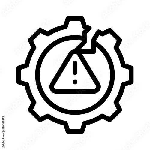 exclamation mark line icon