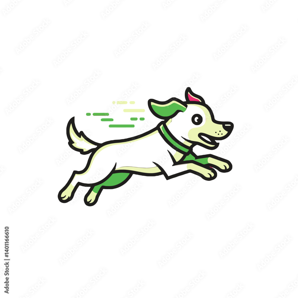 Cartoon Dog Running and Jumping Cartoon Dog Running and Jumping