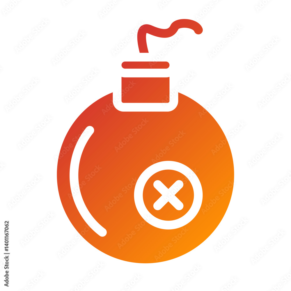 Obraz premium Pirate Bomb Icon Style