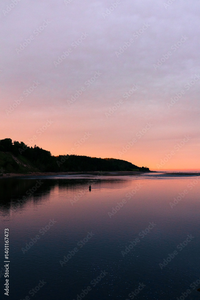 Obraz premium Sunset in Quebec