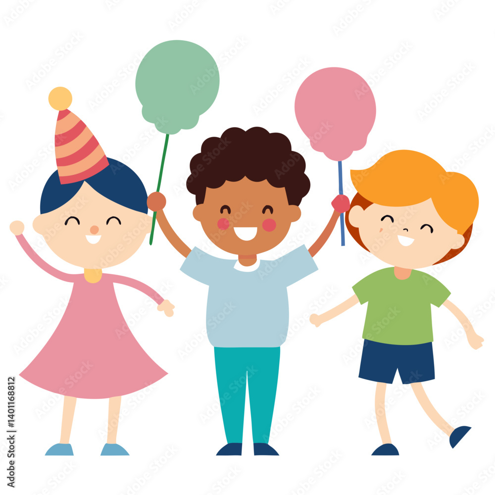 children with balloons children with balloons