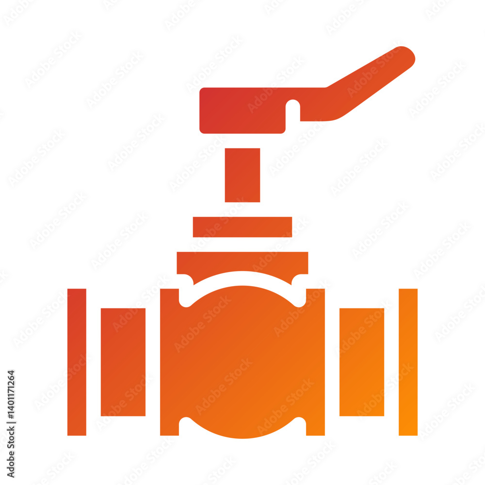 Fototapeta premium Oil Tap Icon Style