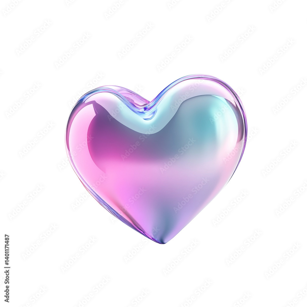 Liquid abstract colorful heart shape with glossy surface and smooth texture design Liquid abstract colorful heart shape with glossy surface and smooth texture design