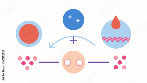 Diagram of Skin Firmness Create a simple diagram showing the levels of skin firmness increasing as collagen and exosomes interact with symbols or icons for firmness.