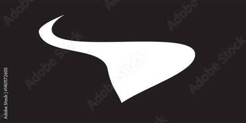White mask of the North Andes tectonic plate on the black background. oblique transformation Compositing tool